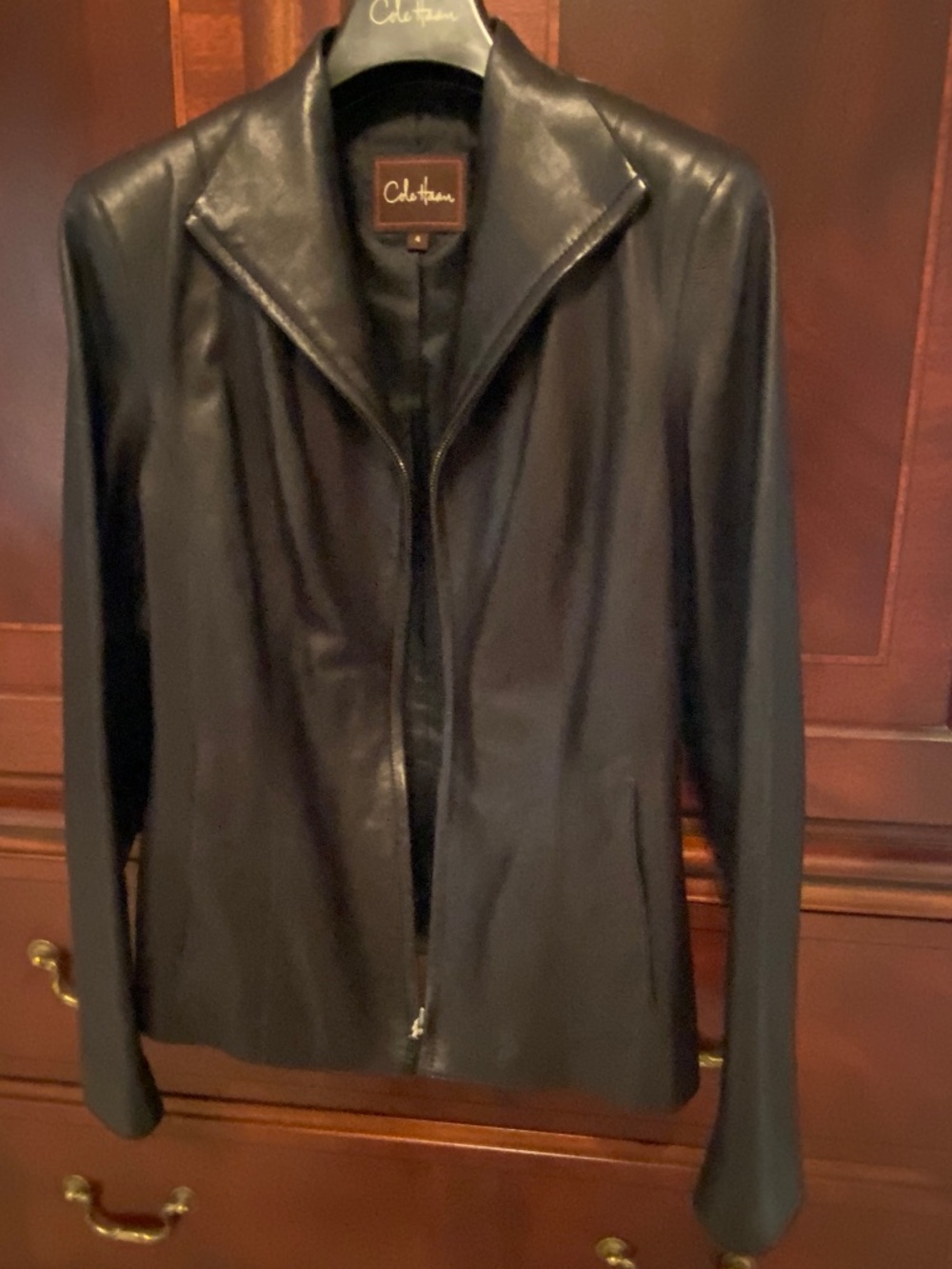 Lambskin leather jacket